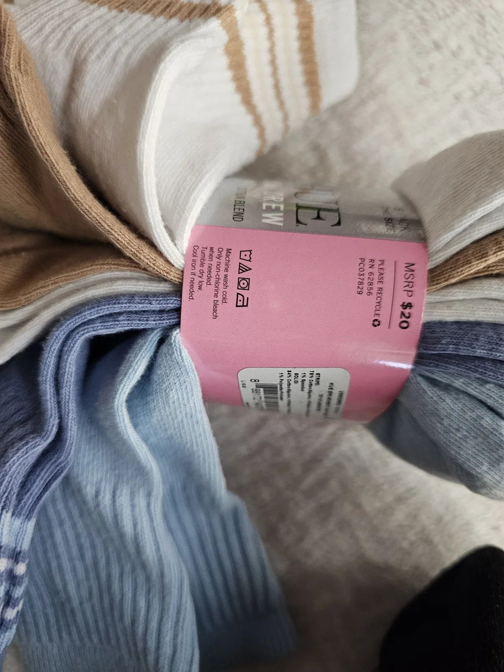 Mixed NWT Women’s Mini Crew Socks By Hue - 2 Packs of Autumn Colors - 10 Pairs
